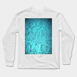 BRIGHT VIBRANT AQUAMARINE PARTICLES Long Sleeve T-Shirt